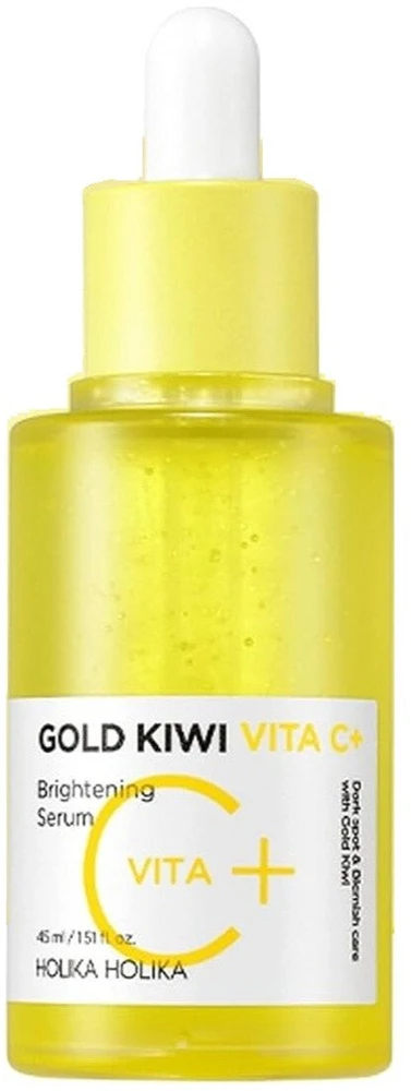 Holika Holika Gold Kiwi Vita C+ Brightening Serum šviesinantis veido serumas su vitaminu C 45 ml