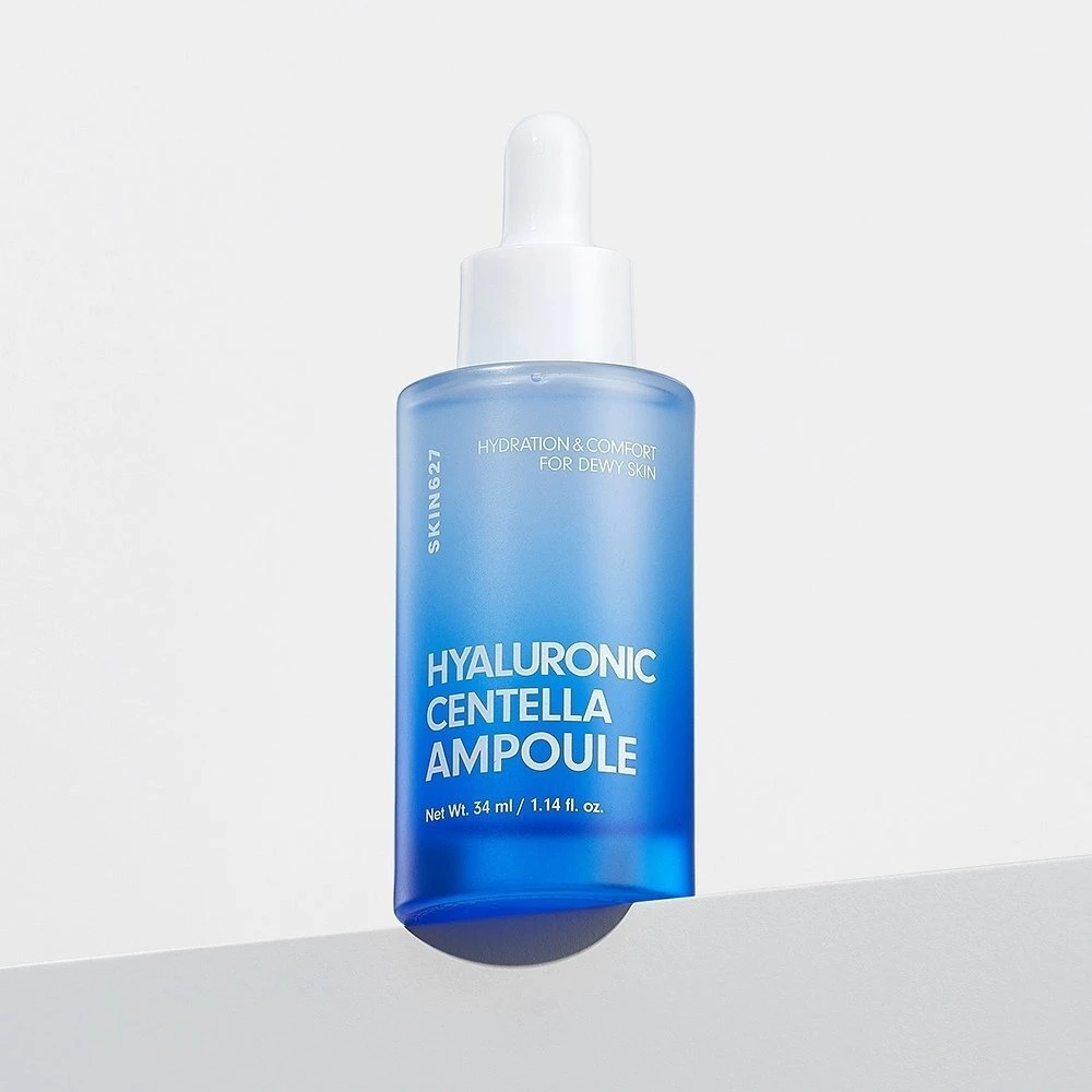 Holika Holika SKIN627 Hyaluron Centella Ampoule Nawilżająco-łagodząca ampułka su hialuronem i wąkrotką azjatycką, 34 ml