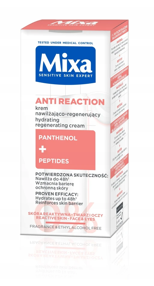 Mixa Anti Reaction Kreminis veido kremas, 50 ml