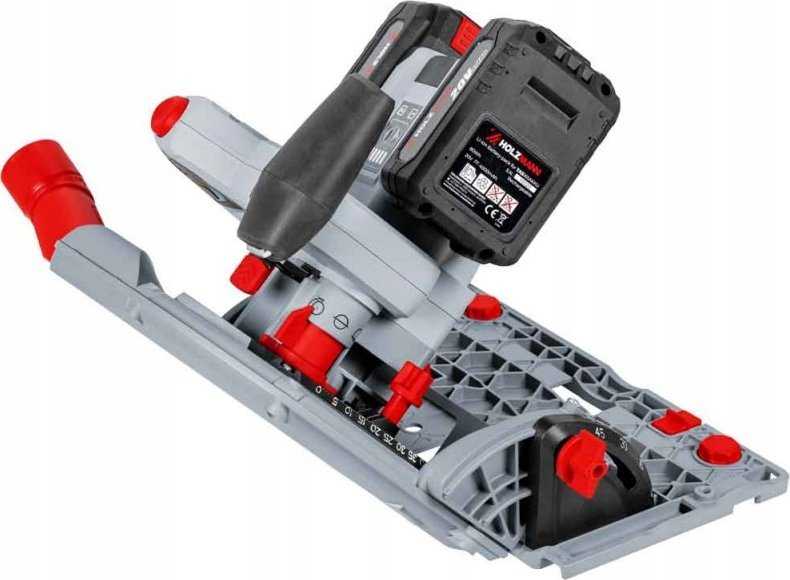 Holzmann Akumuliatorinis diskinis pjūklas, su dulkių ištraukimu, 165 mm diskas, 40 V akumuliatorinis, medienos apdirbimui, „pasidaryk pats“ projektams, panardinamas pjūklas