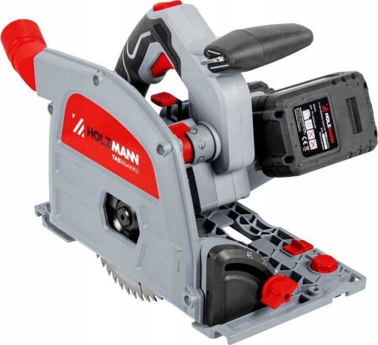Holzmann Akumuliatorinis diskinis pjūklas, su dulkių ištraukimu, 165 mm diskas, 40 V akumuliatorinis, medienos apdirbimui, „pasidaryk pats“ projektams, panardinamas pjūklas