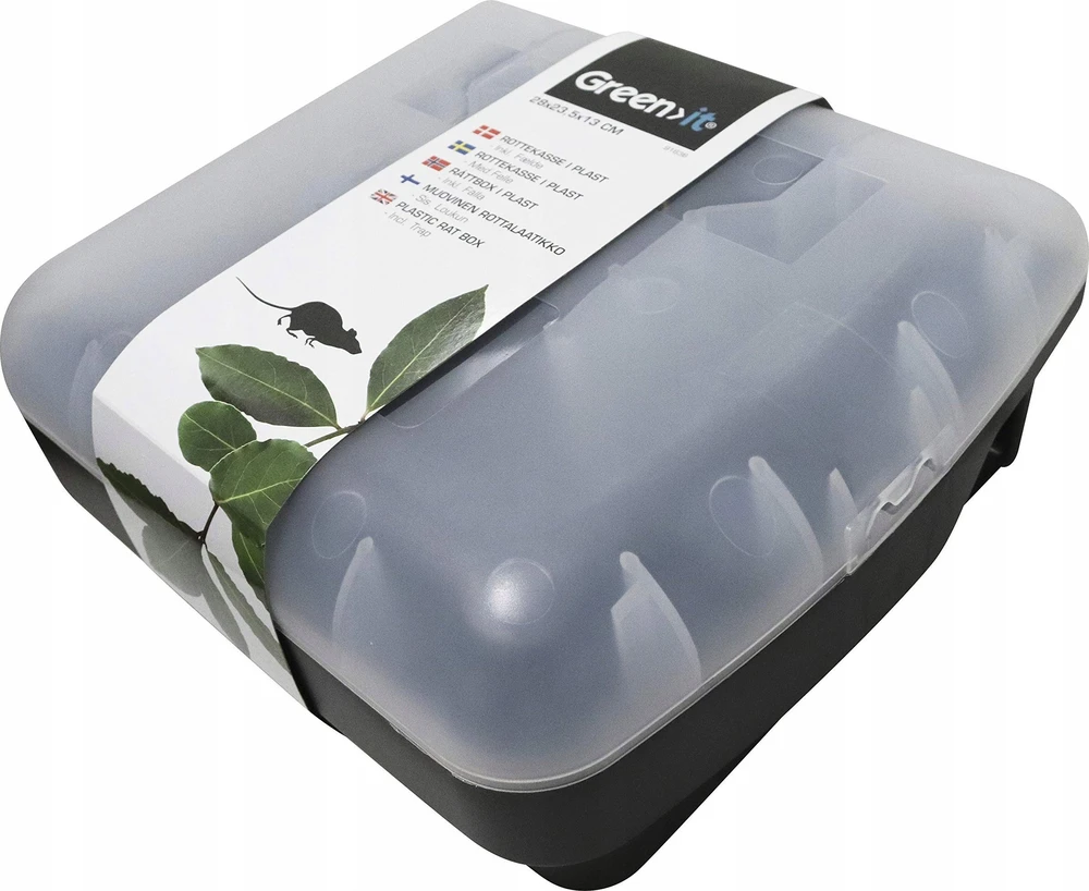 Home It Žalias>it® plast rottekasse med smækfælde 28×23,5×13 cm