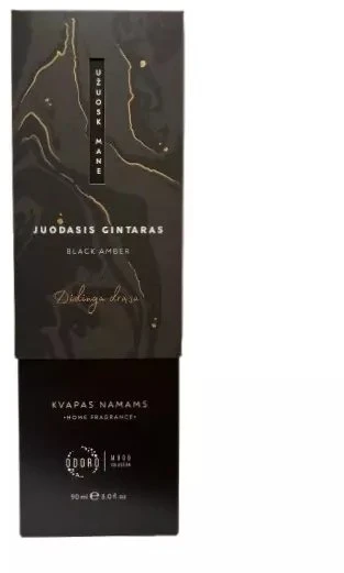 Kvapas namams ODORO MOOD Juodasis gintaras