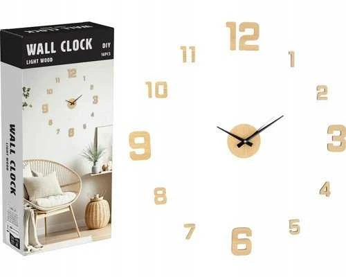 Home Styling Collection Namų stiliaus kolekcija Laikrodis 3D TETI sienos lipdukas klijavimui