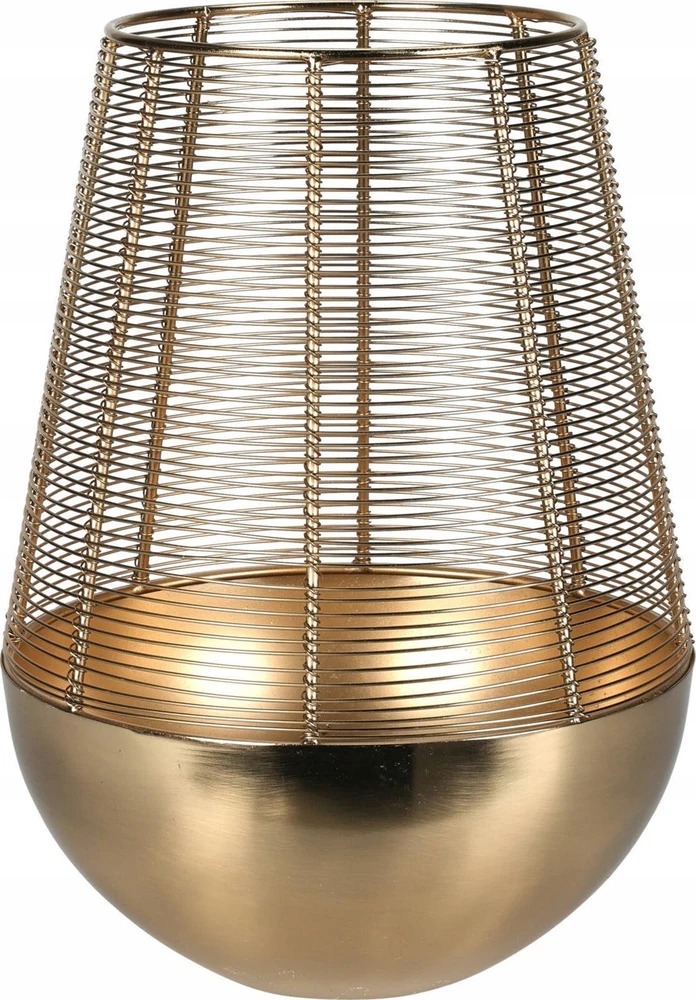 Home Styling Collection Auksinis žvakių žibintas, metalinis