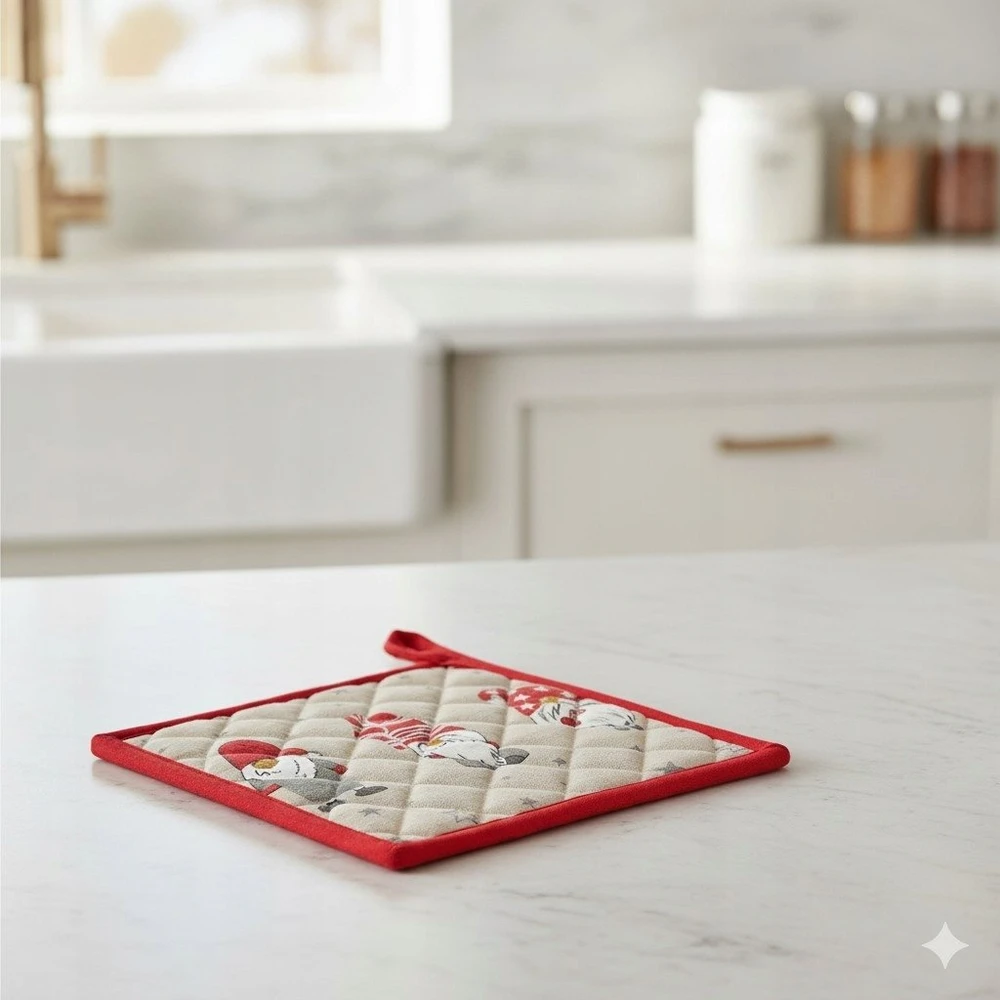 Home Styling Collection Cotton virtuvinė puodkė su nykštuko motyvu, 20 × 20 cm