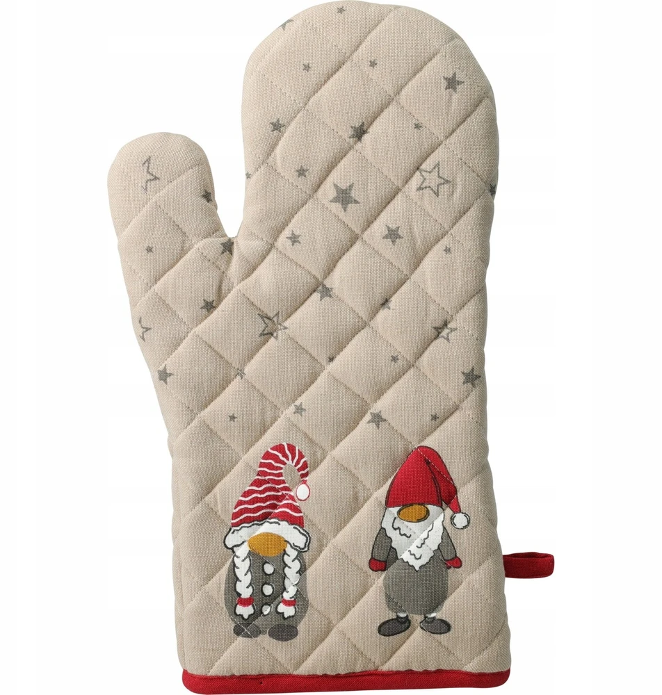 Home Styling Collection Cotton orkaitės pirštinė su nykštukų raštu, 31 × 18 cm