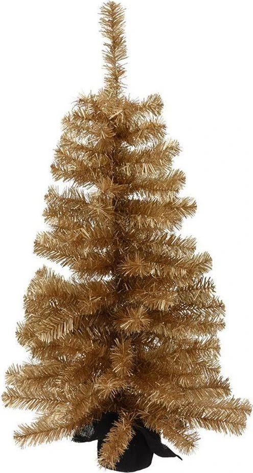 Home Styling Collection Dirbtinė eglė 90 cm Auksinė