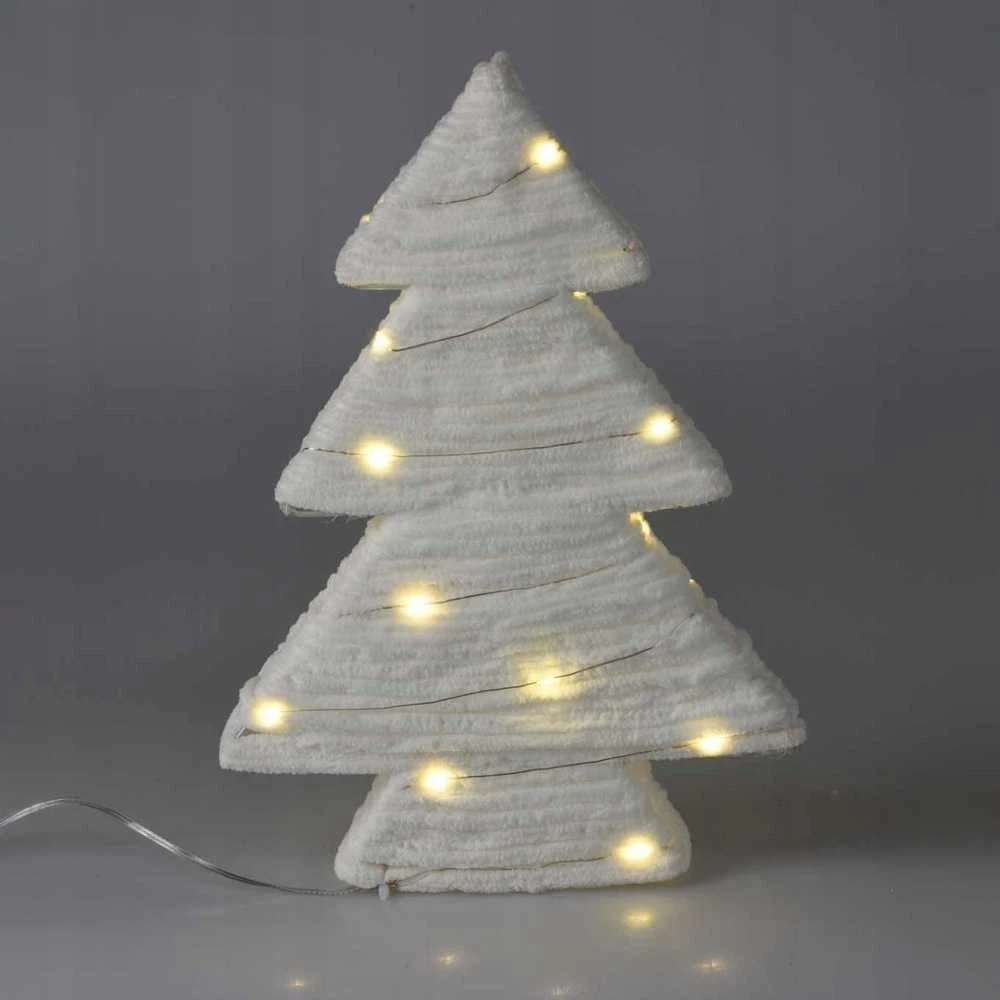 Home Styling Collection Dekoratyvinė audinio eglutė su LED, 30 cm