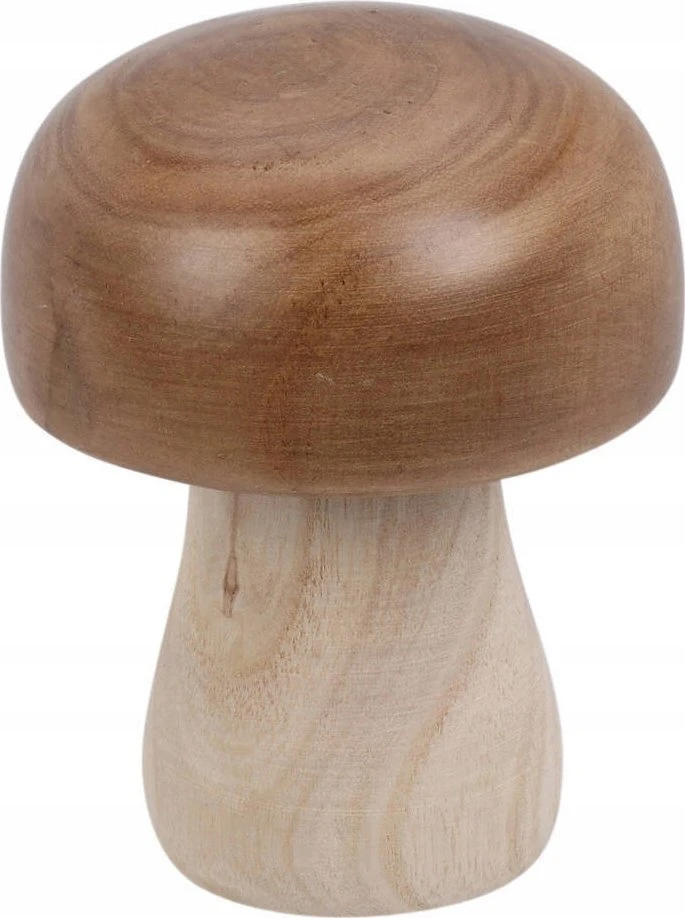 Home Styling Collection Medinė grybo figūrėlė, 15 cm