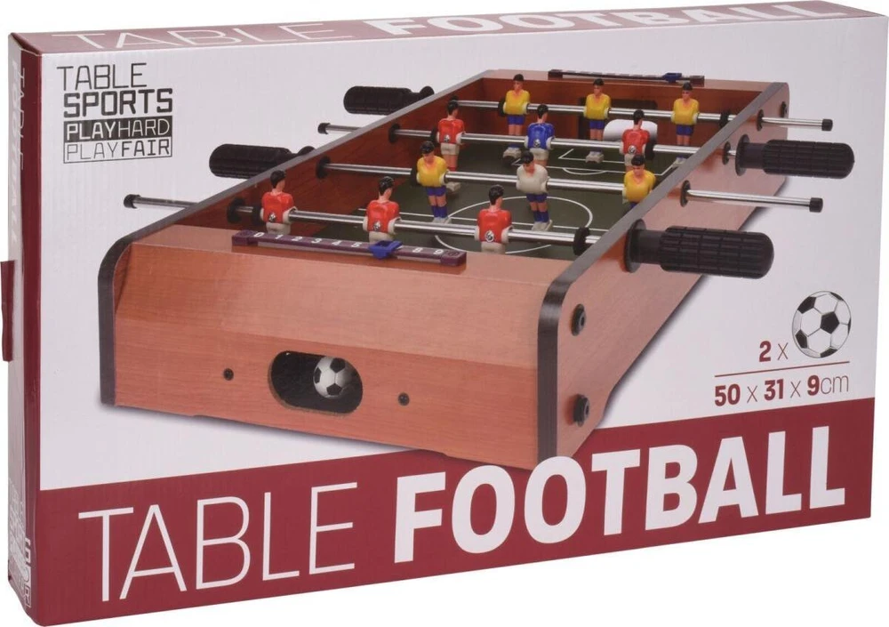 XQMAX Free & Easy Stalo futbolo žaidimas iš medžio 50x31x9,5 cm