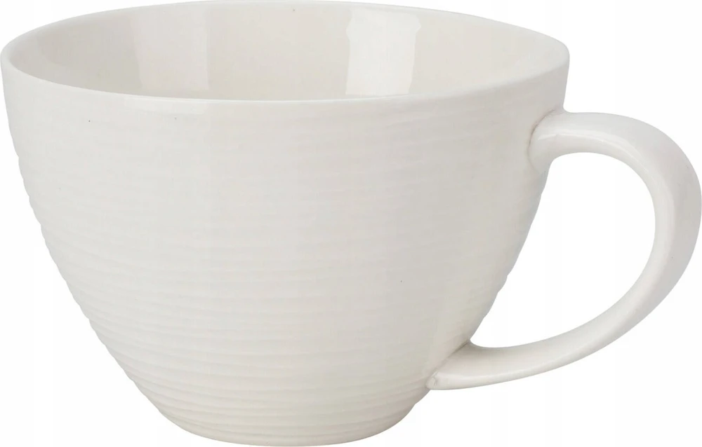 Home Styling Collection Elegantiškas porcelianinis kavos puodelis su didele rankena, 450 ml
