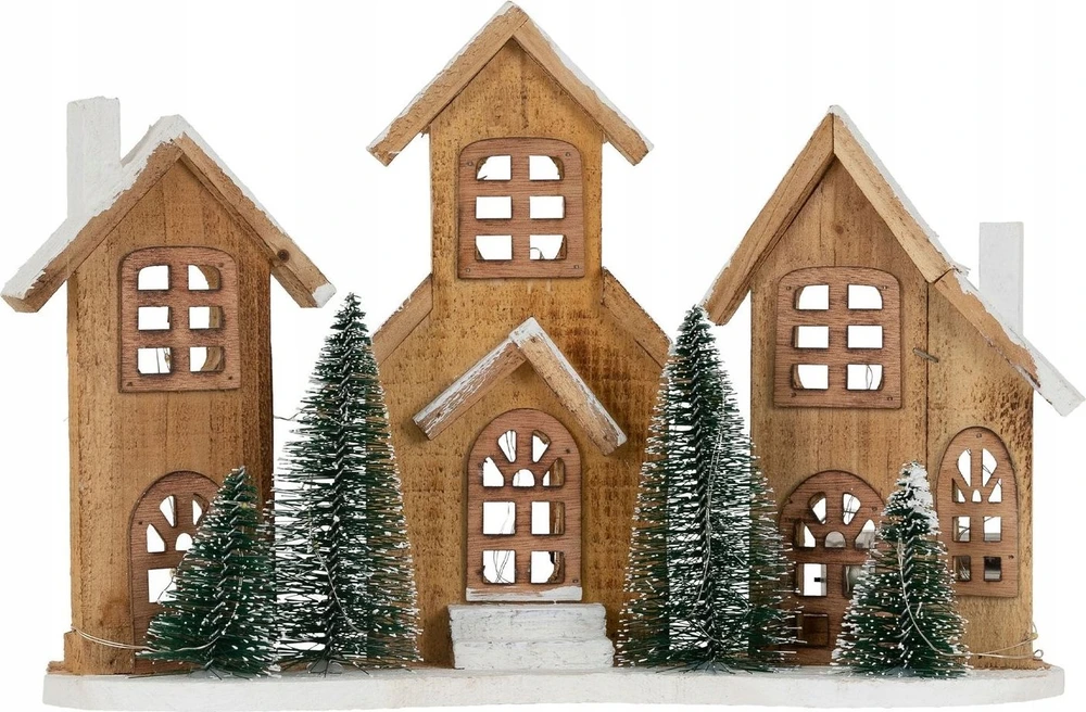Home Styling Collection Figūrėlė iš eglės su LED nameliais, 38 x 27 cm
