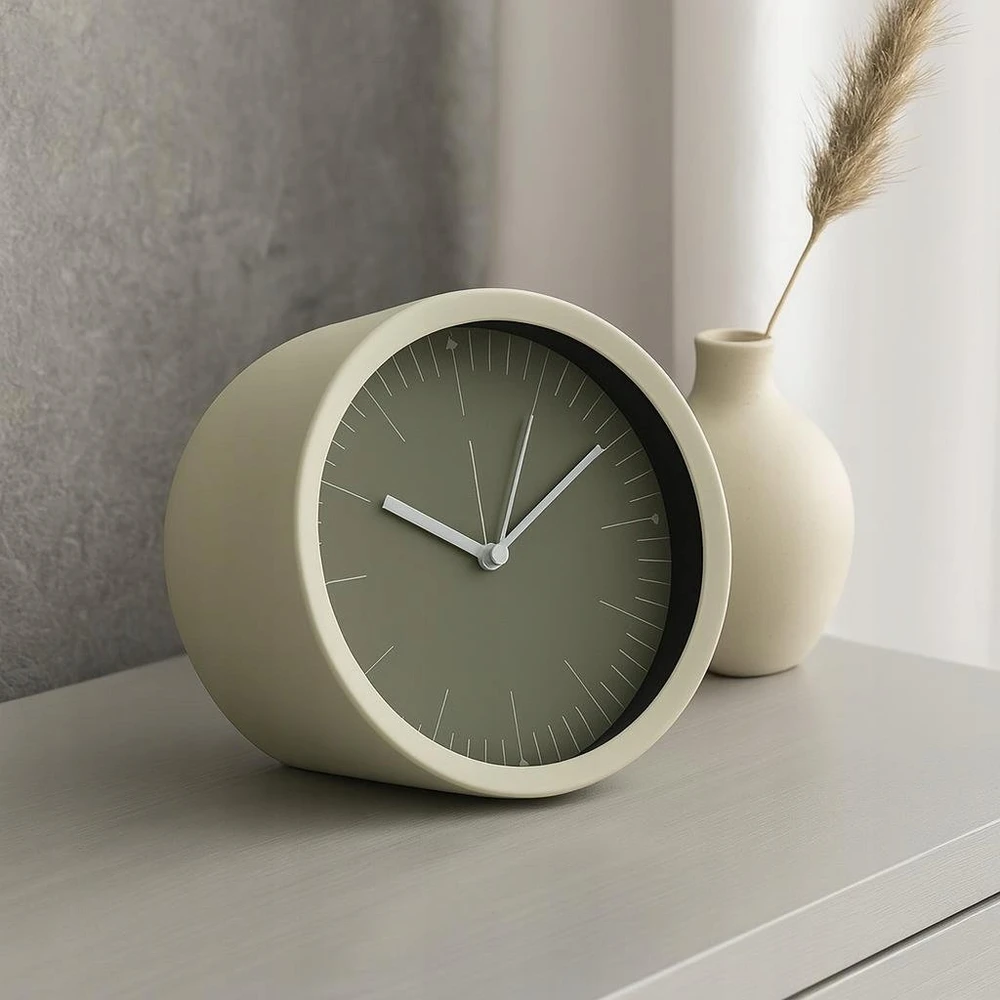 Home Styling Collection GIST pastatomas laikrodis prie komodos, minimalistinis ciferblatas, Ø 15
