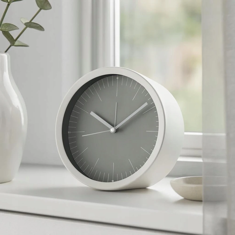 Home Styling Collection GIST pastatomas laikrodis prie komodos, minimalistinis ciferblatas, Ø 15
