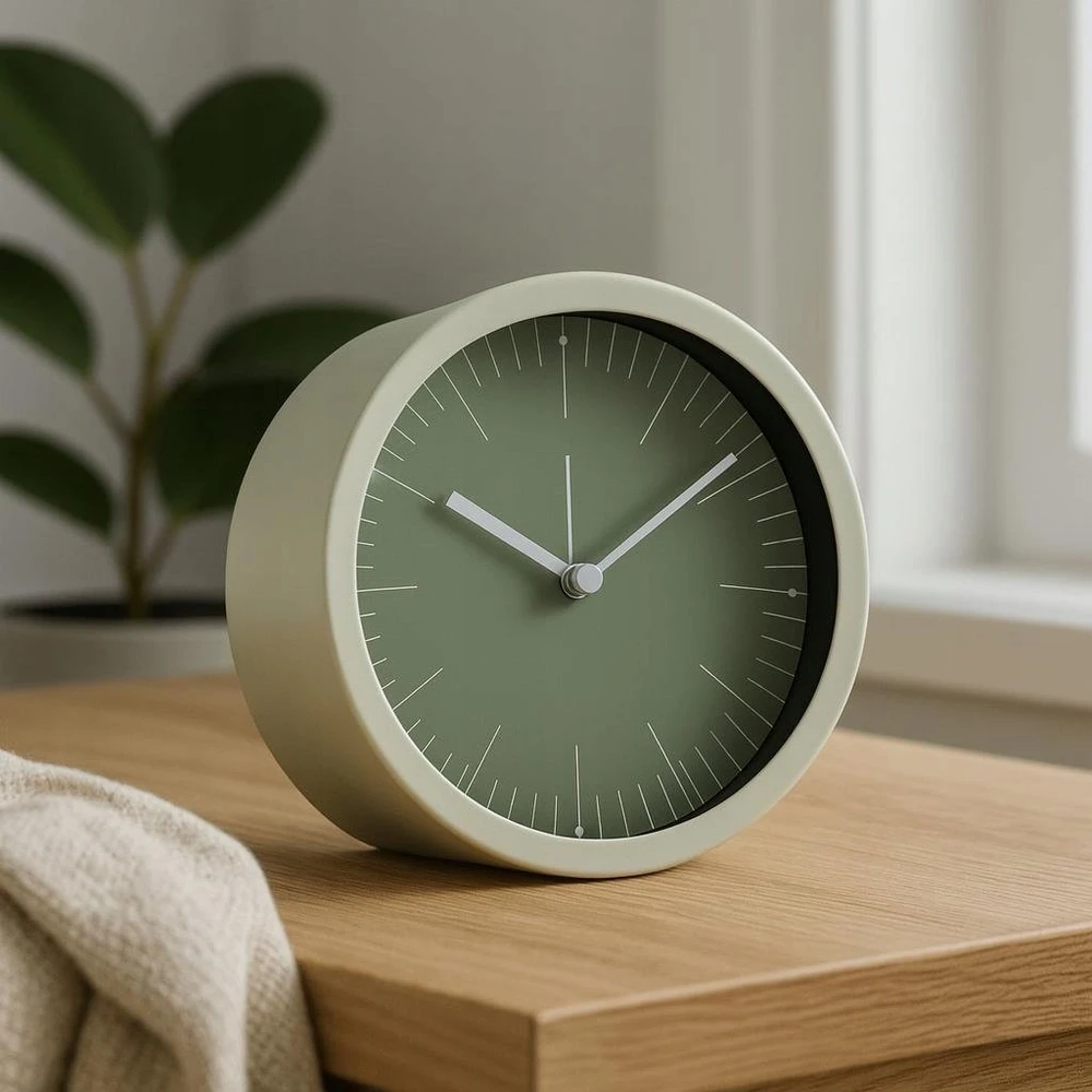 Home Styling Collection GIST pastatomas laikrodis prie komodos, minimalistinis ciferblatas, Ø 15