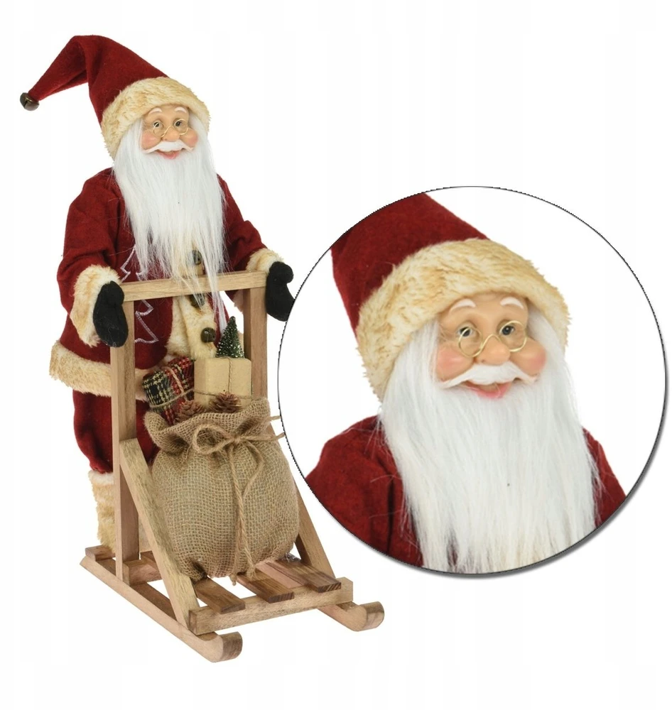 Home Styling Collection Kalėdinė dekoracija, Kalėdų Senelis ant rogių