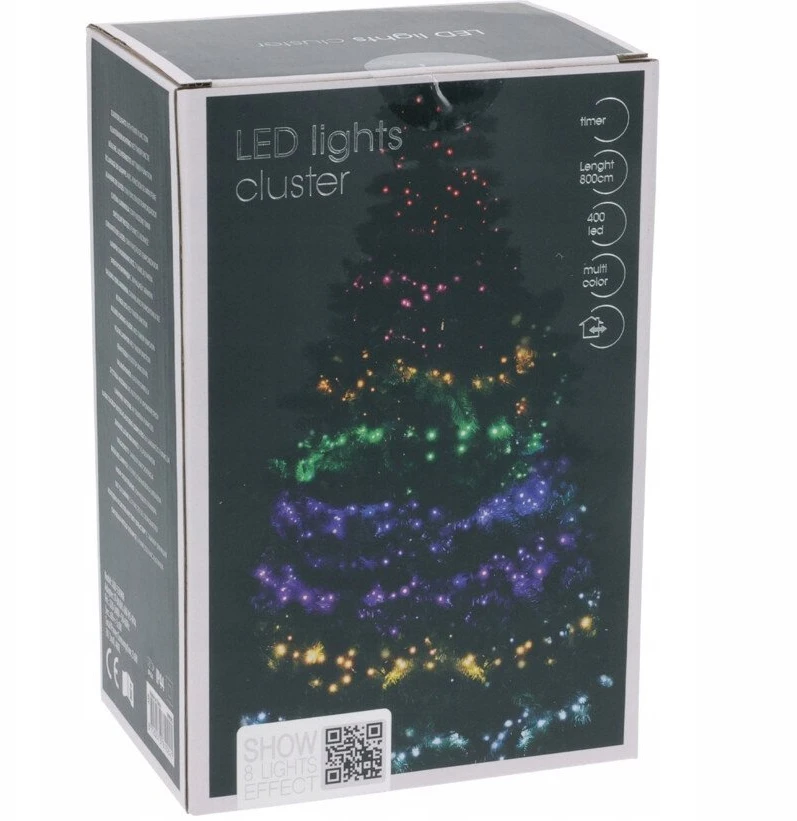 Home Styling Collection PIECES LED kalėdinės lemputės su tekančio vandens efektu, 400 vnt.