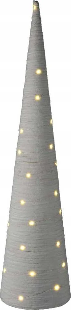 Home Styling Collection Kalėdų eglutės kūgis iš medžiagos su LED, 80 cm