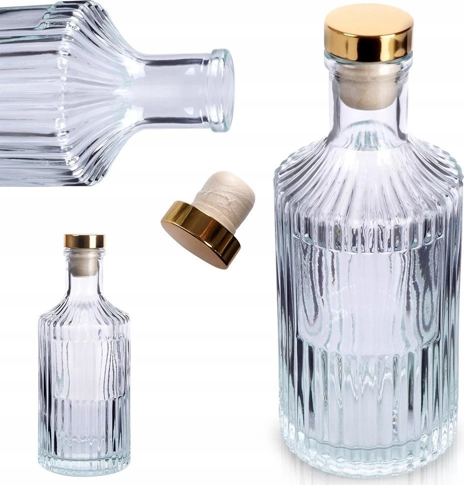Home Styling Collection Butelis su kamščiu stiklinė 250 ml