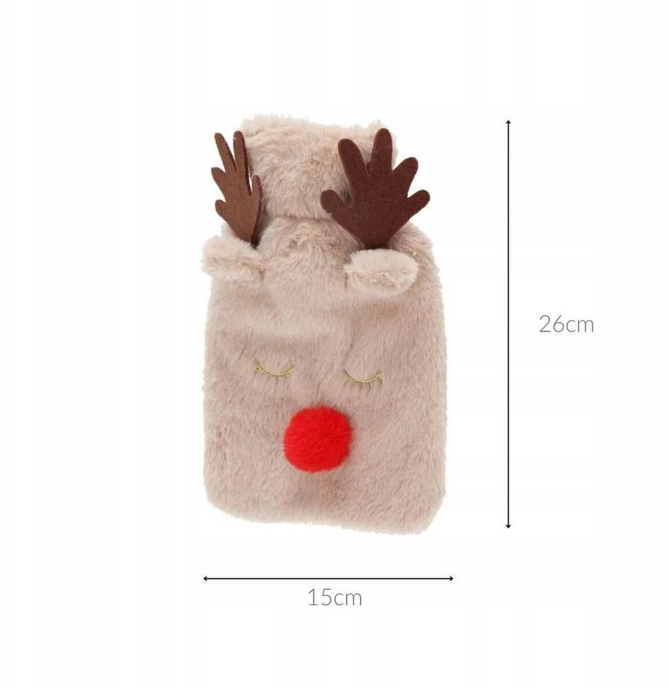 Home Styling Collection Karšto vandens butelis pliušinio žaislo formos, 26 cm