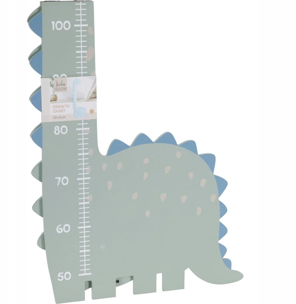 Dinozauriuko formos vaikiška ūgio matuoklė