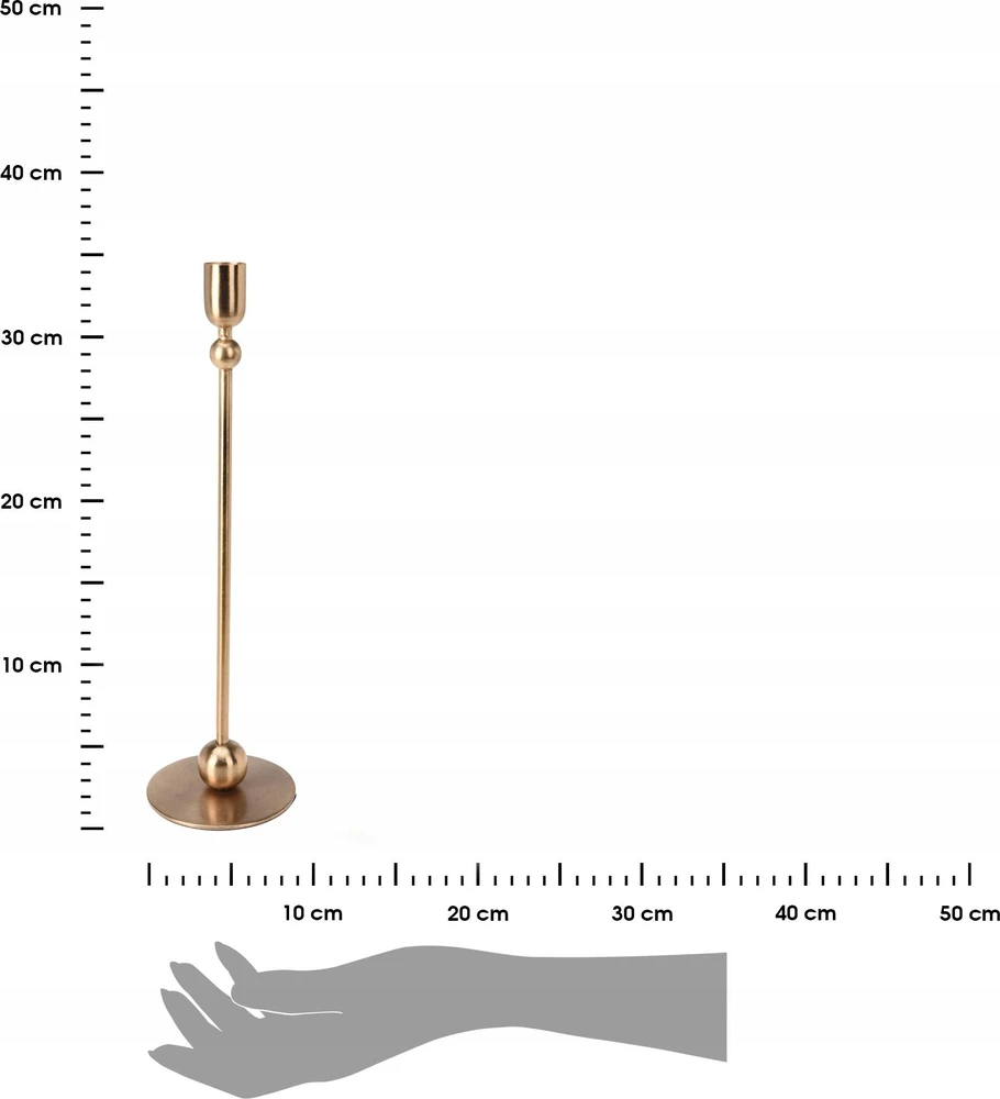 Home Styling Collection Klasikinis žvakidės vienai žvakei, 33 cm