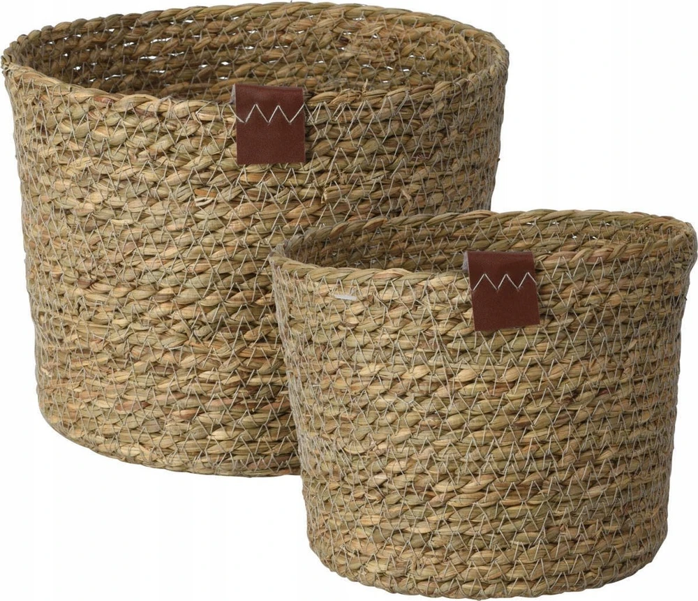 Home Styling Collection PIECES Sandėliavimo krepšeliai, natūralios spalvos, 2 vnt