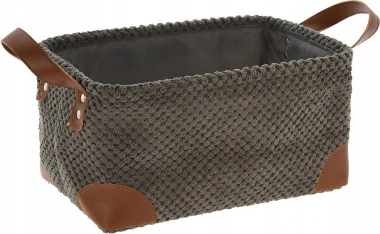 Home Styling Collection Sandėliavimo krepšelis, velvetas su rankenomis, 30 x 20 x 15 cm