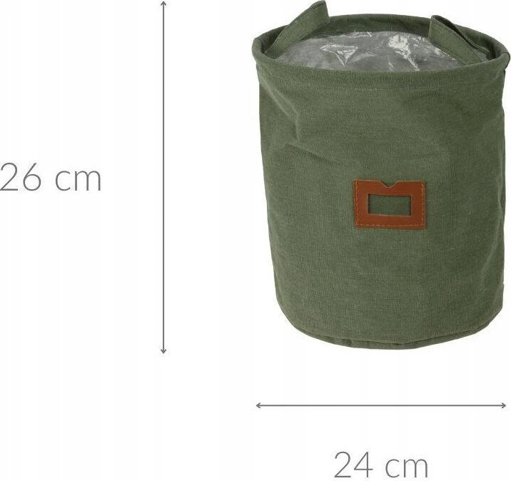 Home Styling Collection Audinio krepšelis su langu ir rankenomis, Ø 24 cm