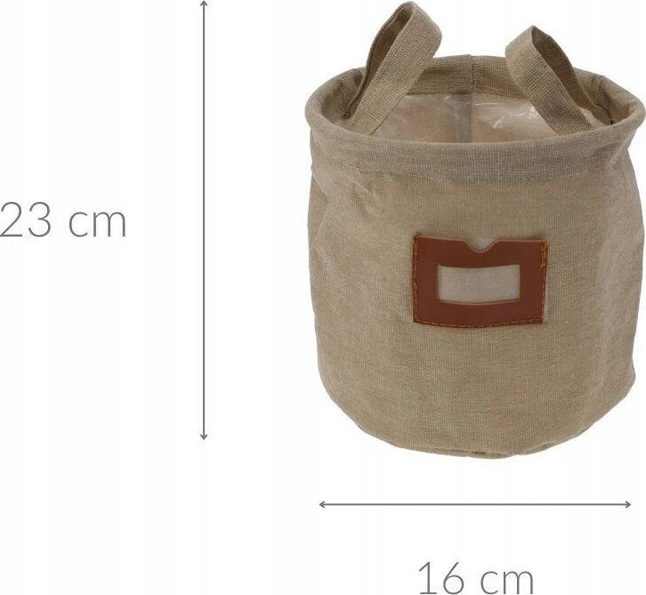 Home Styling Collection Audinio krepšelis su langu ir rankenomis, Ø 16 cm