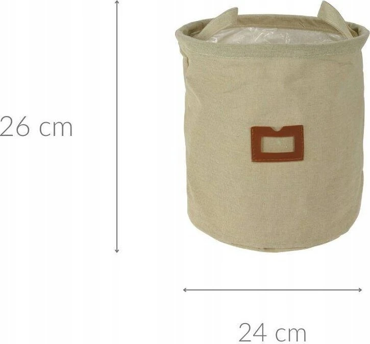 Home Styling Collection Audinio krepšelis su langu ir rankenomis, Ø 24 cm