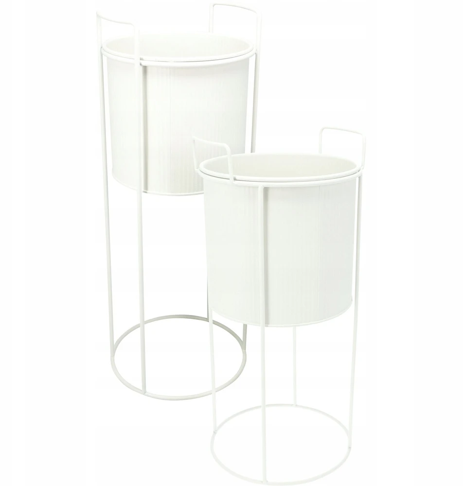 Home Styling Collection PIECES Metaliniai gėlių vazonai IDEM, 2 vnt.