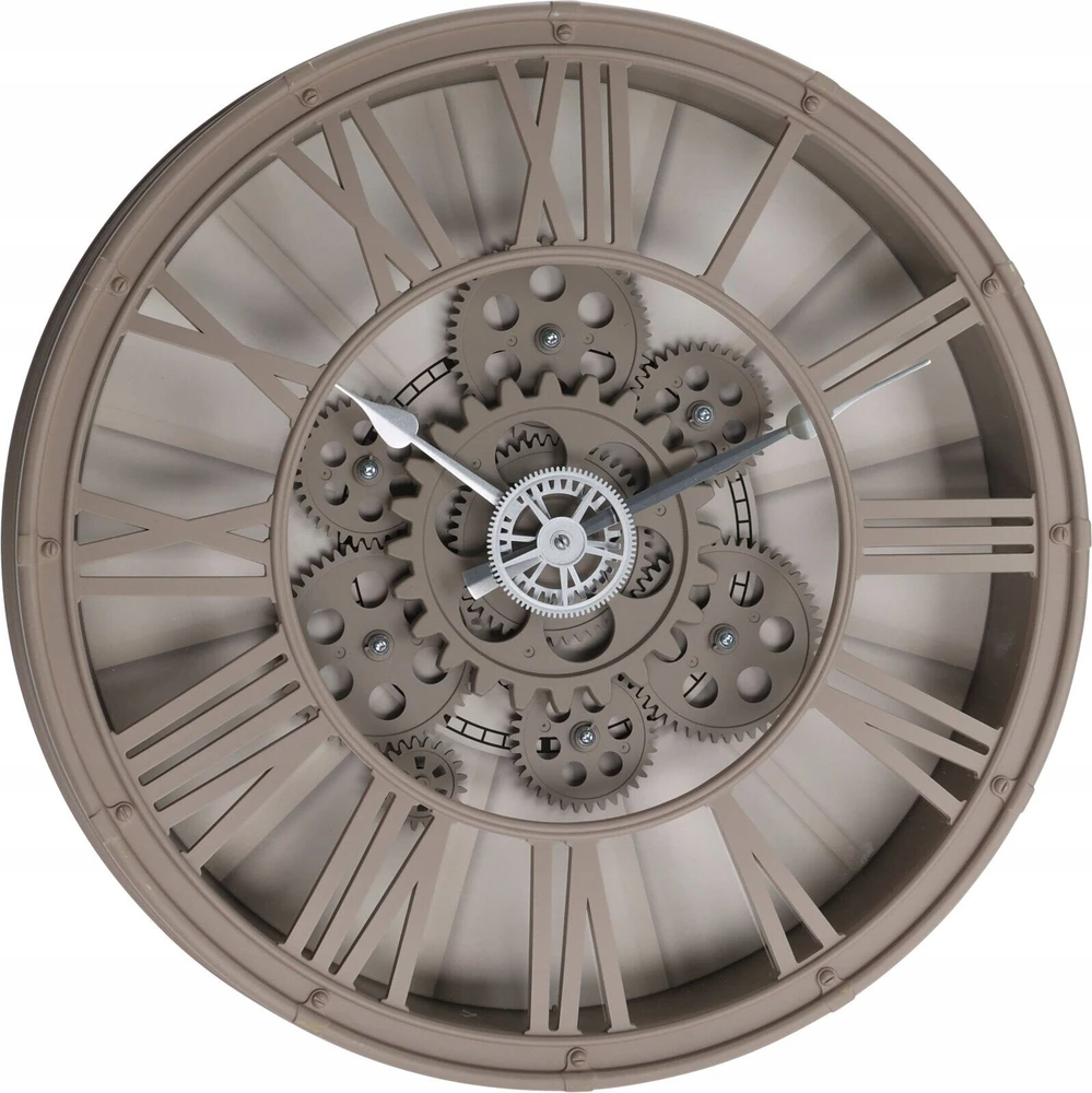 None Nežinomas Sieninis laikrodis SUKAMASIS MECHANIZM 38CM CAPPUCCINO 425841