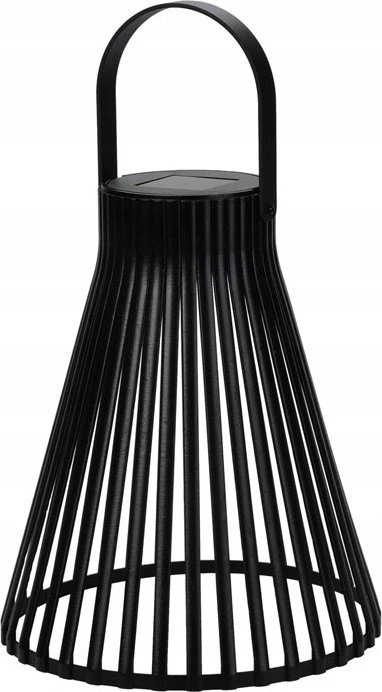 Home Styling Collection Saulės žibintas, juodas, 23 cm
