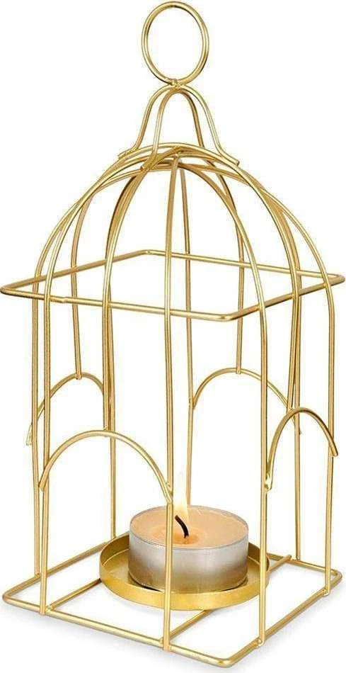 Home Styling Collection Žibintas Žvakidė 25 cm Auksinis Metalas