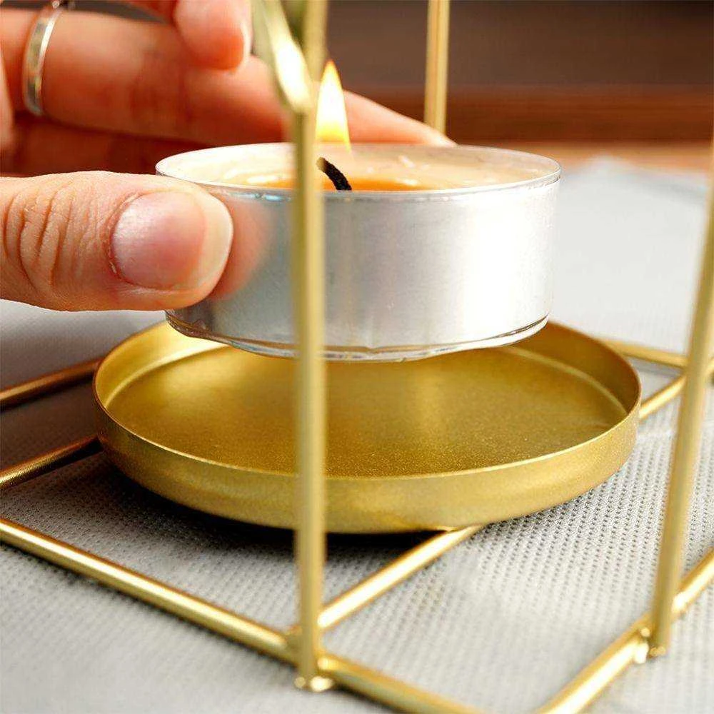 Home Styling Collection Žibintas Žvakidė 25 cm Auksinis Metalas