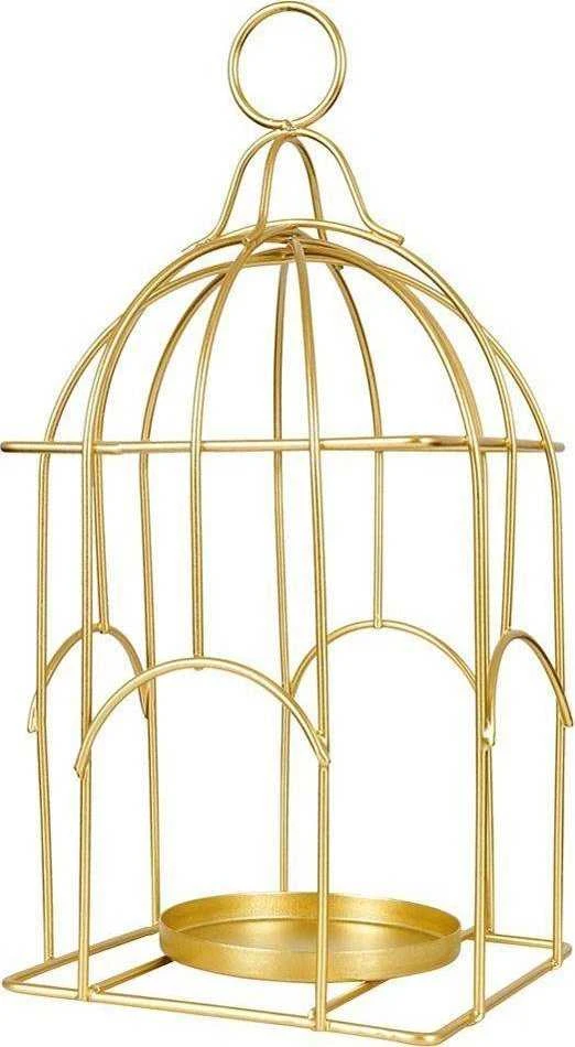 Home Styling Collection Žibintas Žvakidė 25 cm Auksinis Metalas