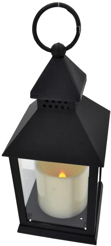 KOOPMAN DEKORACINIS ŽIBINTAS 23 CM LED SU BATERIJOMIS Juodas 176821