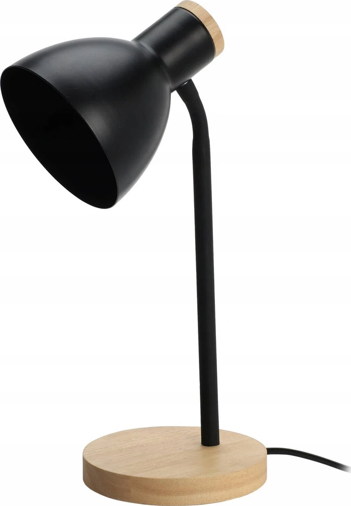 Home Styling Collection Skandinaviško stiliaus stalinis šviestuvas, medinis pagrindas, 14 x 36 cm