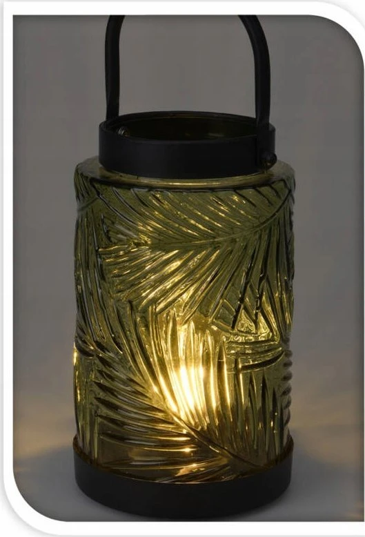 Home Styling Collection LED žibintas, spalvotas stiklas, 26 cm