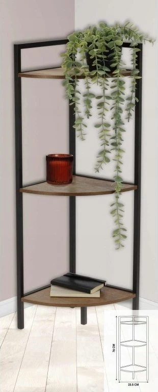Excellent Houseware Trends4You Kampinis Metalinis Drabužių Stovas 23,5x23,5x76 cm - Saugojimo Lentyna