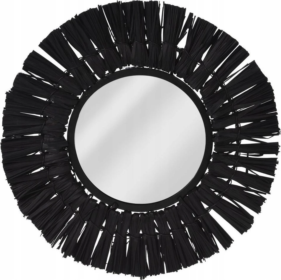 Home Styling Collection Sieninis veidrodis Juodas Apvalus 32 cm