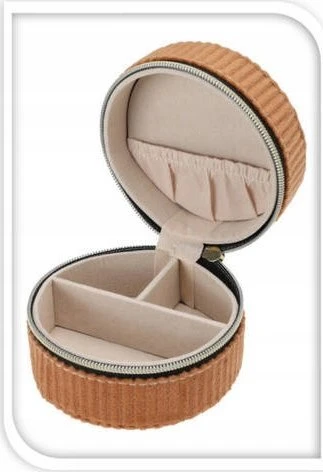 Home Styling Collection Maža papuošalų dėžutė, velvetas, Ø 8 cm