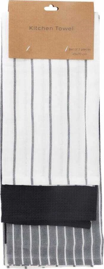 Home Styling Collection Cotton Medvilniniai virtuviniai rankšluosčiai, 3 vnt., 70 x 45 cm