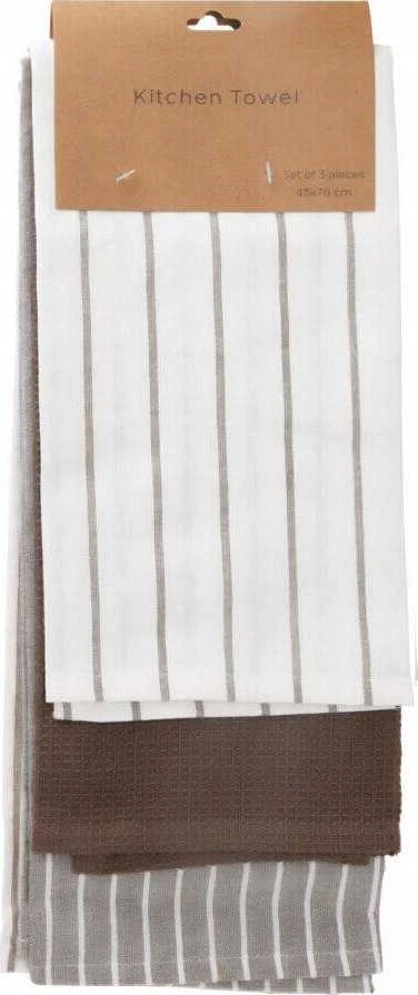 Home Styling Collection Cotton Medvilniniai virtuviniai rankšluosčiai, 3 vnt., 70 x 45 cm