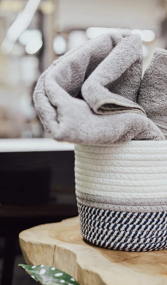 Home Styling Collection Cotton Medvilninis laikymo krepšelis, 3 vnt
