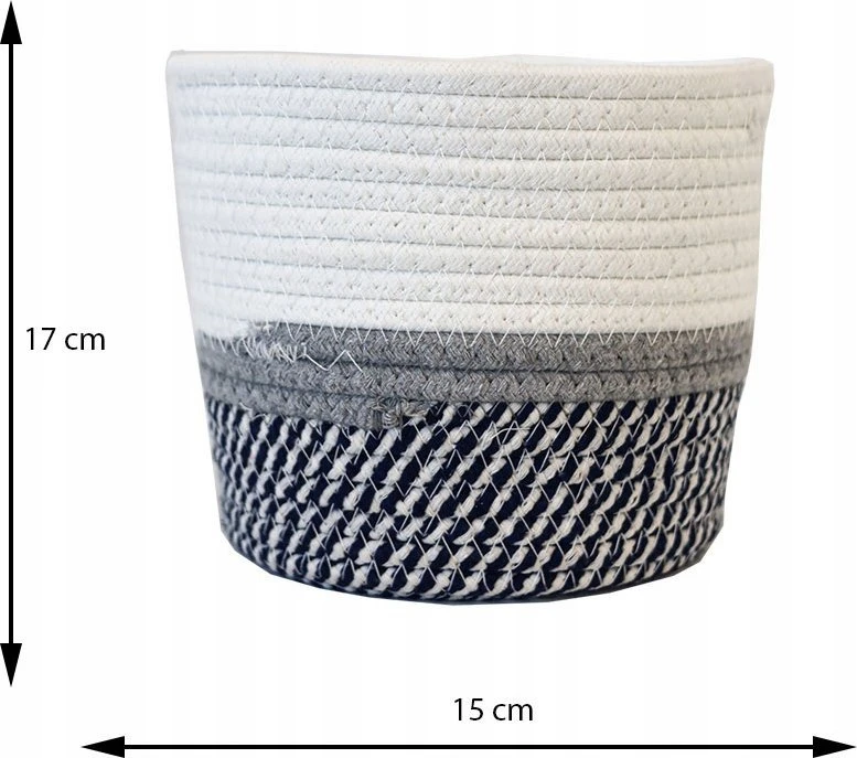 Home Styling Collection Cotton Medvilninis laikymo krepšelis, 3 vnt