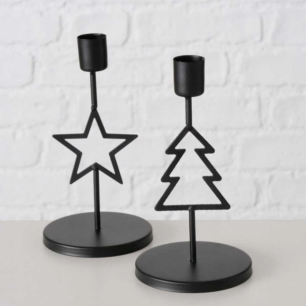 Home Styling Collection Metalinis žvakidė vienai žvakei NORGA, aukštis 17 cm