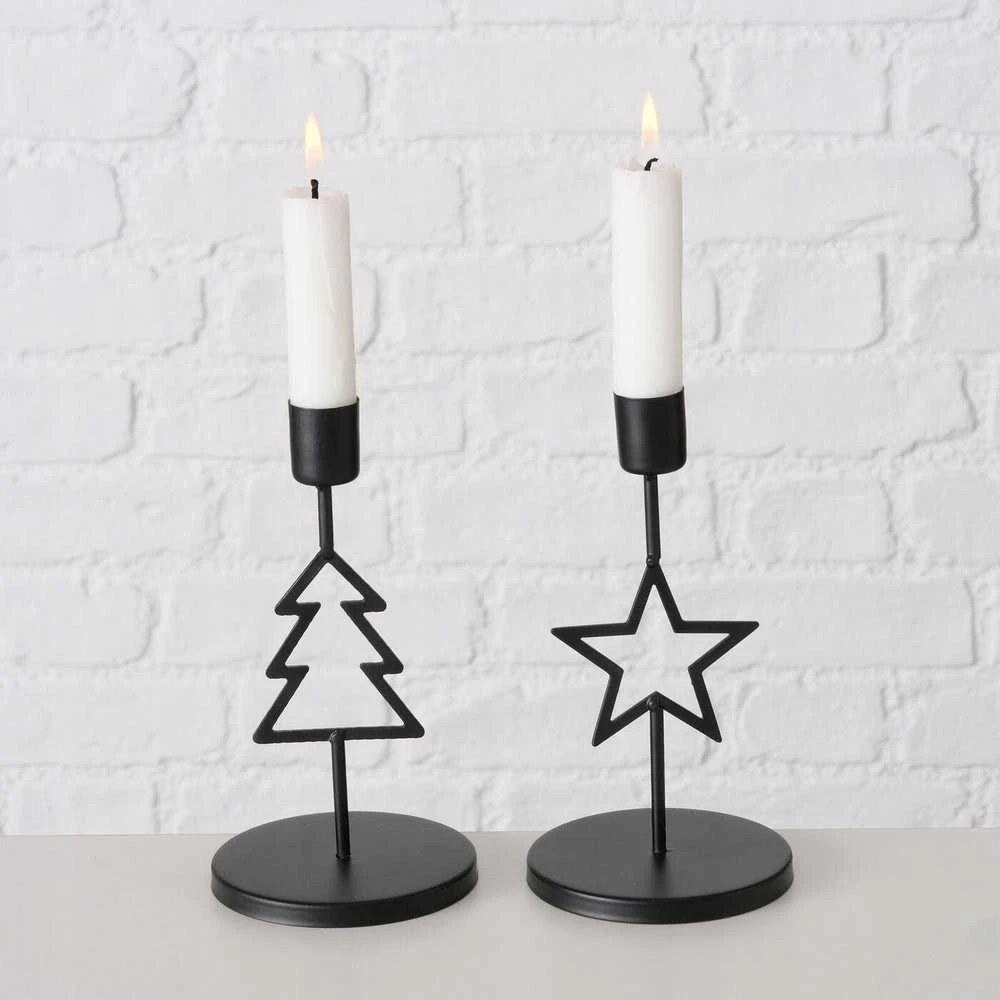Home Styling Collection Metalinis žvakidė vienai žvakei NORGA, aukštis 17 cm